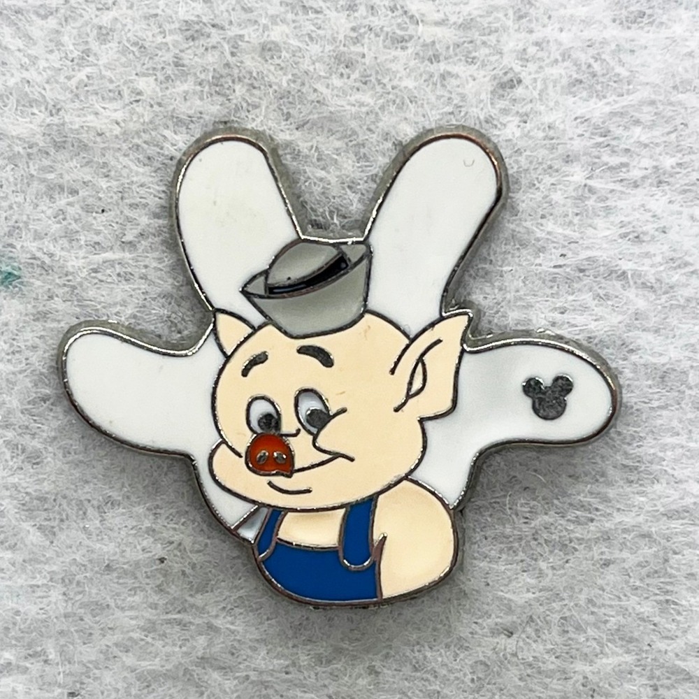 🔮 5/$25 Disney White Glove Silhouette Three Little Pigs Practical Pig Pin